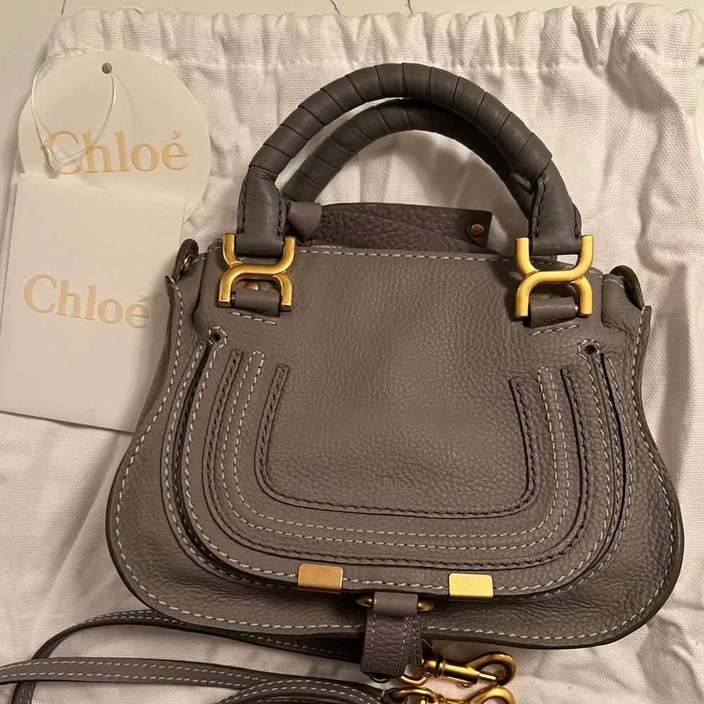 Like New! Chloe Marcie mini double carry bag